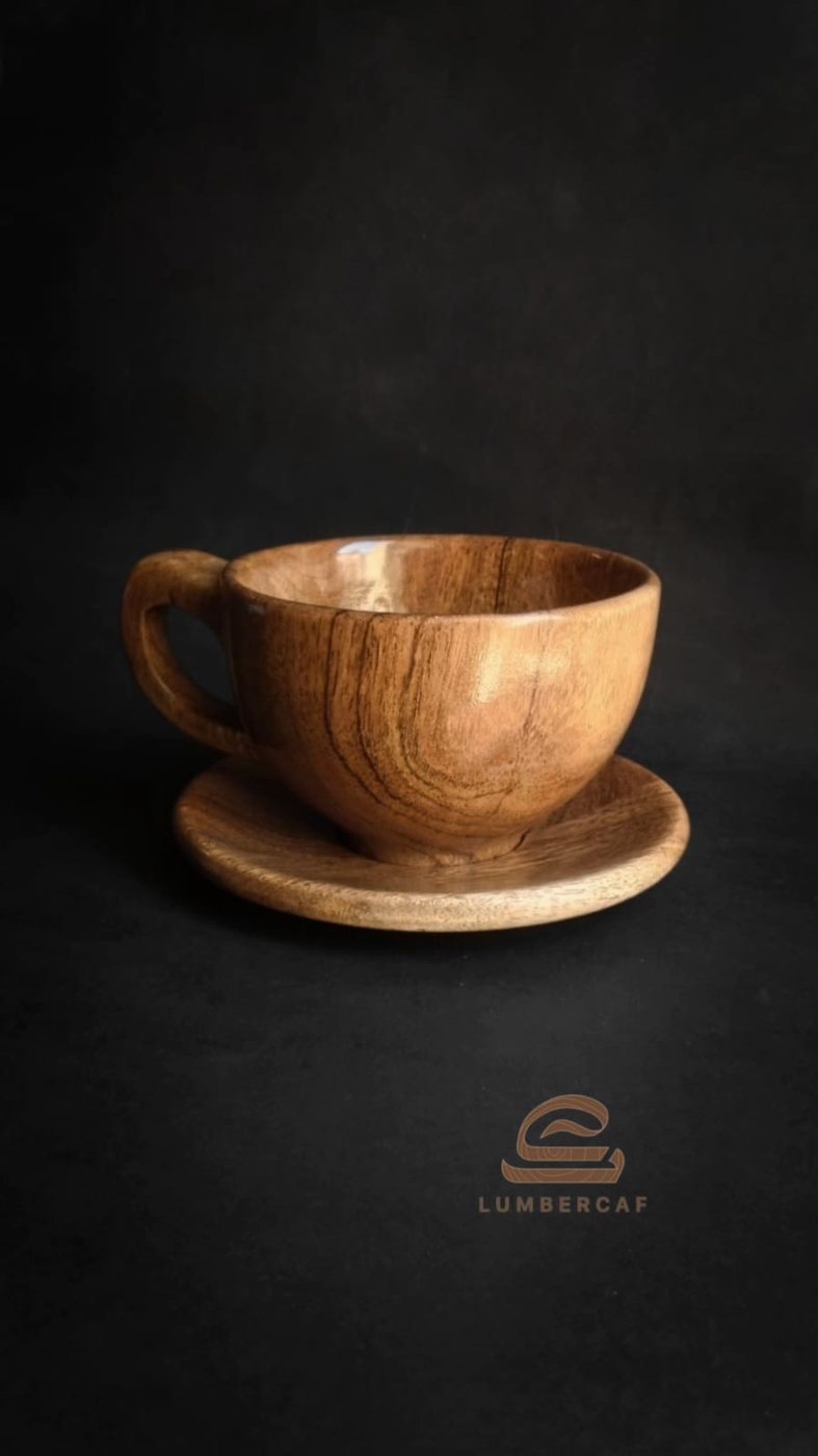 Carved Cup & Saucer — 250 ml